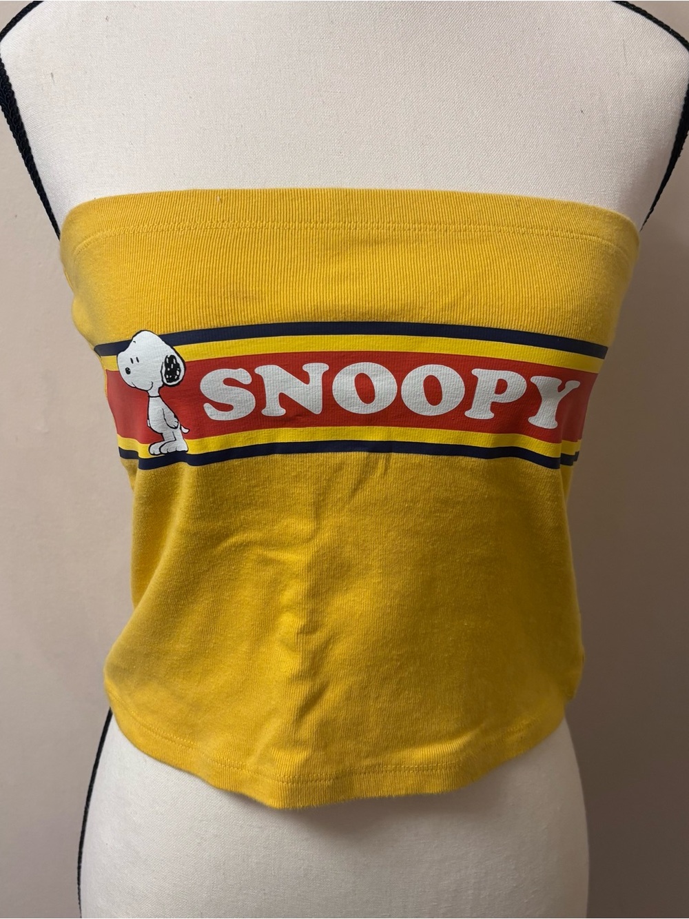 Peanuts Yellow Graphic Tee with White Logo